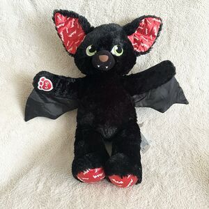 Build A Bear Workshop Boorific Black Vampire Bat Plush Animal 18” Halloween Toy
